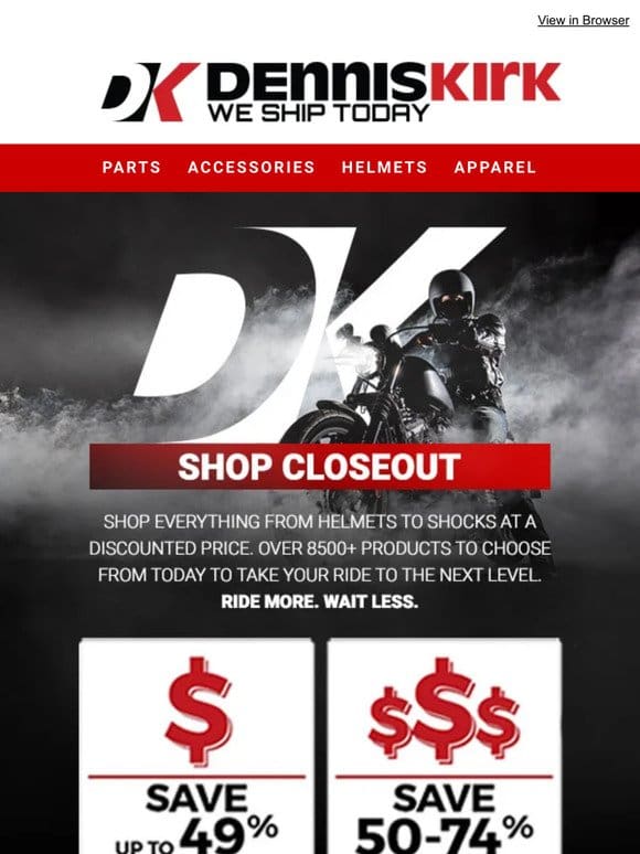 SHOP ALL THE DISCOUNTS   SAVE HUGE at Denniskirk.com