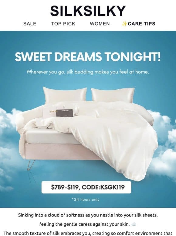 SWEET DREAMS TONIGHT! $119 COUPON FOR YOU❤️