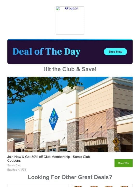 Sam’s Club + Groupon = Incredible Savings