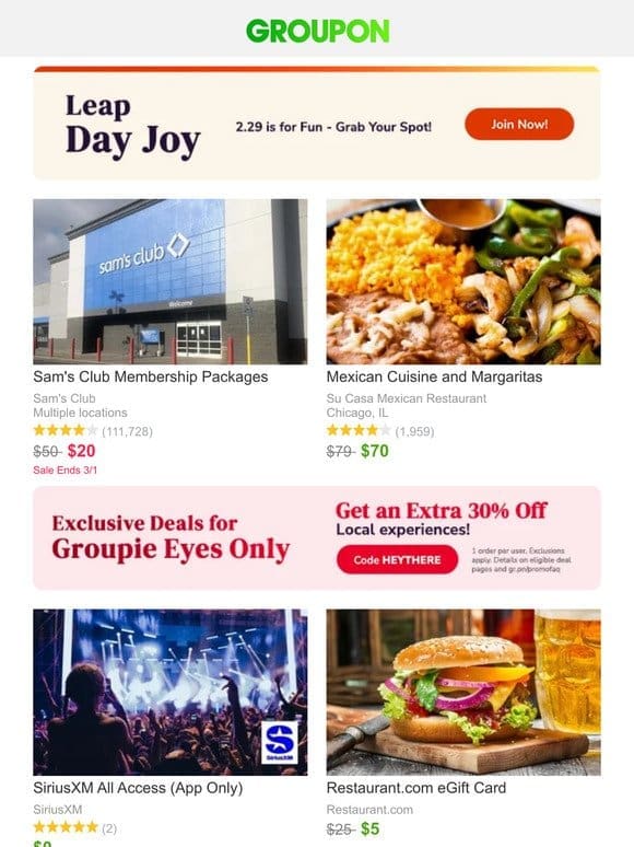 Sam’s Club Membership Packages and More