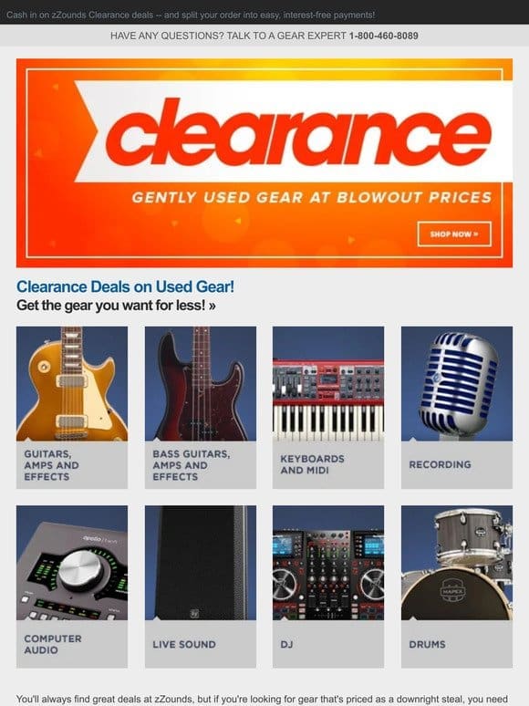 Save on Clearance Gear from Your Favorite Brands!