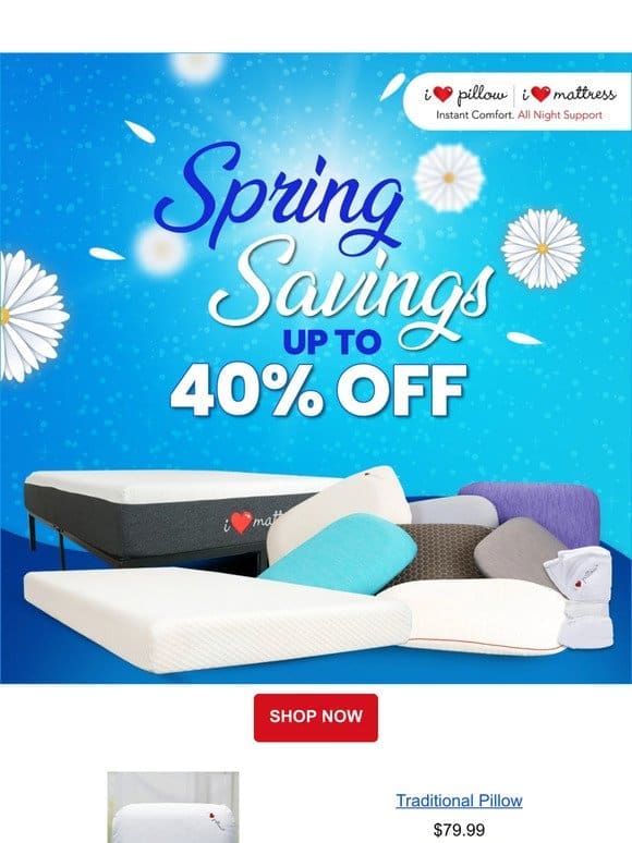 Save on Mattresses， Toppers， and Pillows!