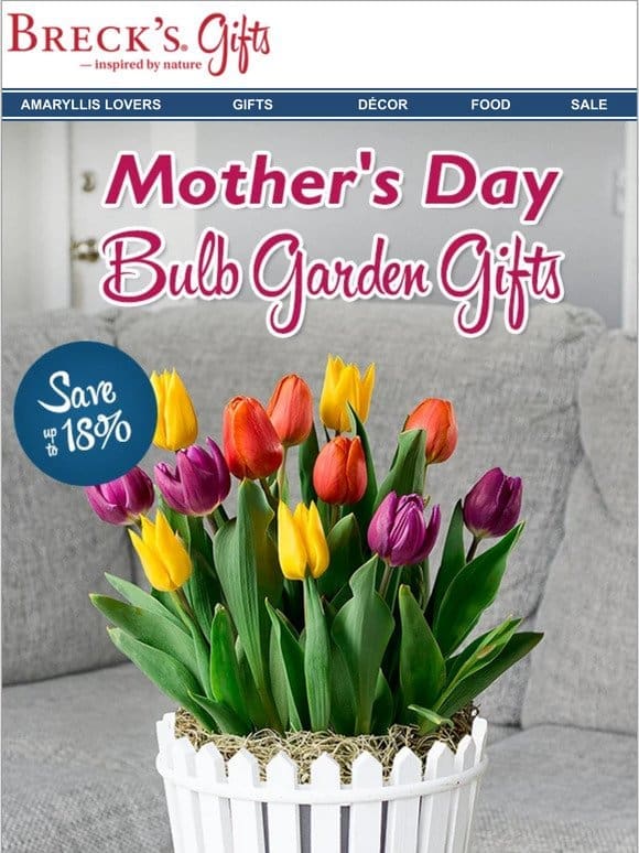 Save on select bulb garden gifts!