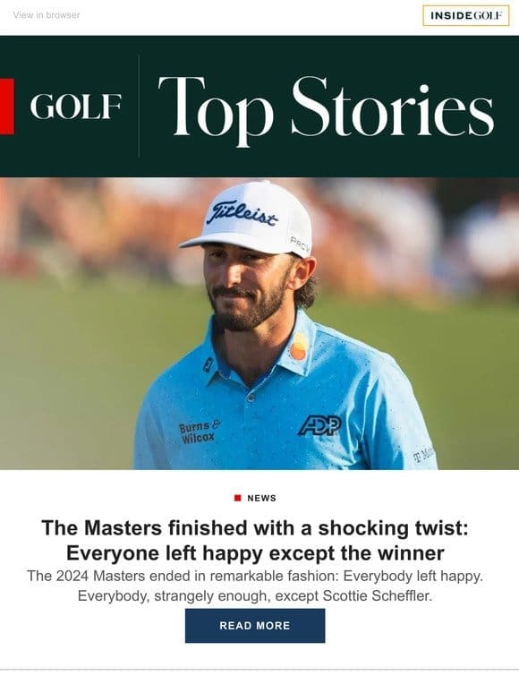 Scheffler’s unselfish gesture steals Masters celebration