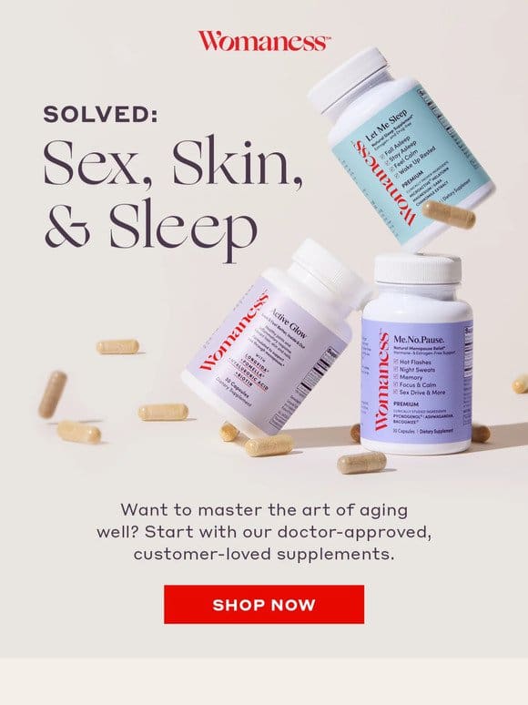 Sex skin & sleep issues as you age?