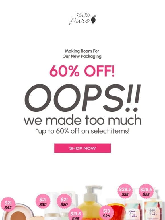 Shhh… This Huge Sale Won’t Last Long