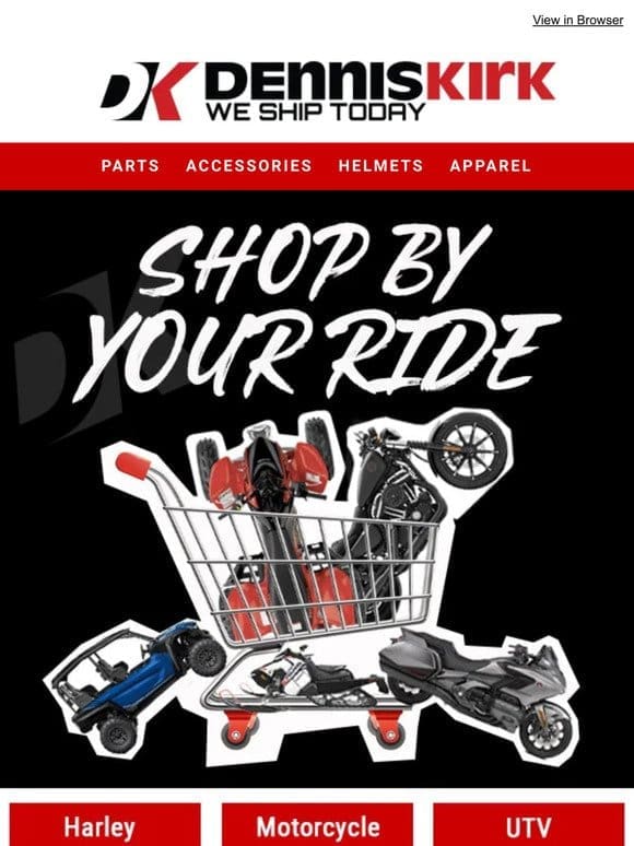 Shop By Ride NOW!