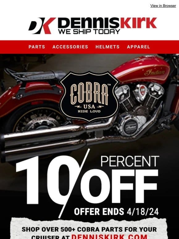 Shop The Cobra SALE Today!