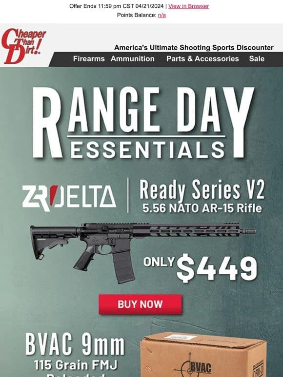 Shop Your Range Day Essentials – ARs & Bulk Ammo