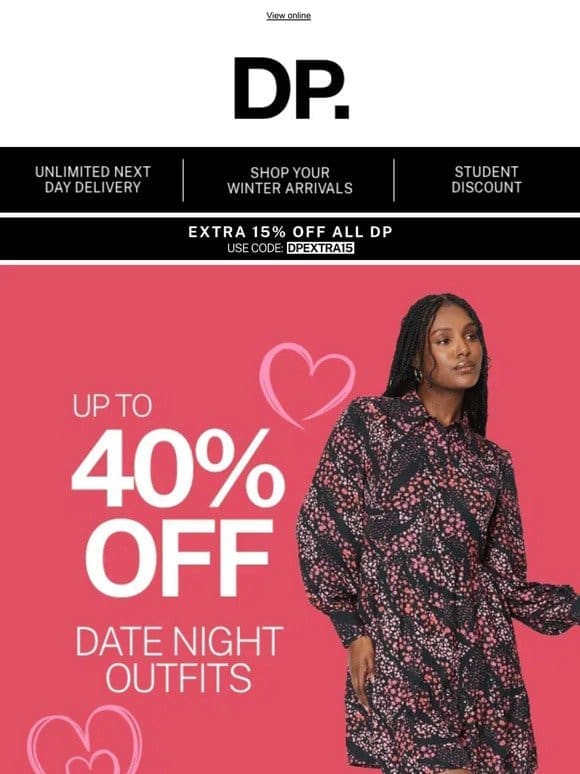 Shop up to 40% off Date Night ‘fits