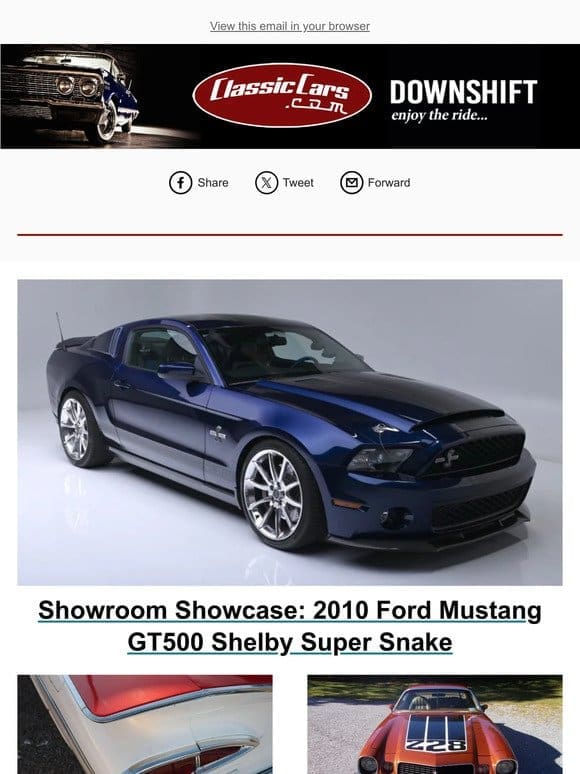 Showroom Showcase: 2010 Ford Mustang GT500 Shelby Super Snake