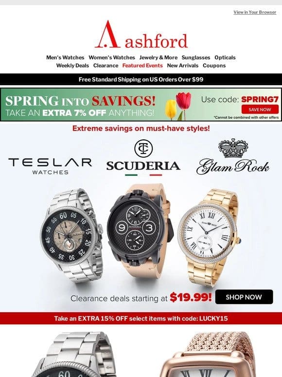 Sizzling Deals on CT Scuderia， Glam Rock， & Teslar!