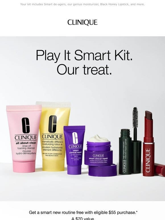 Smart move. Get your free Play It Smart Kit with $55 order.