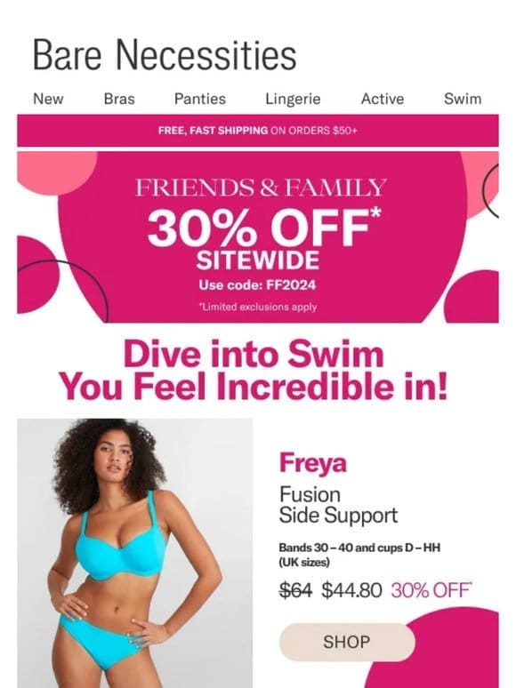 Sneak Peek: Get 30% Off Swim | Friends & Family