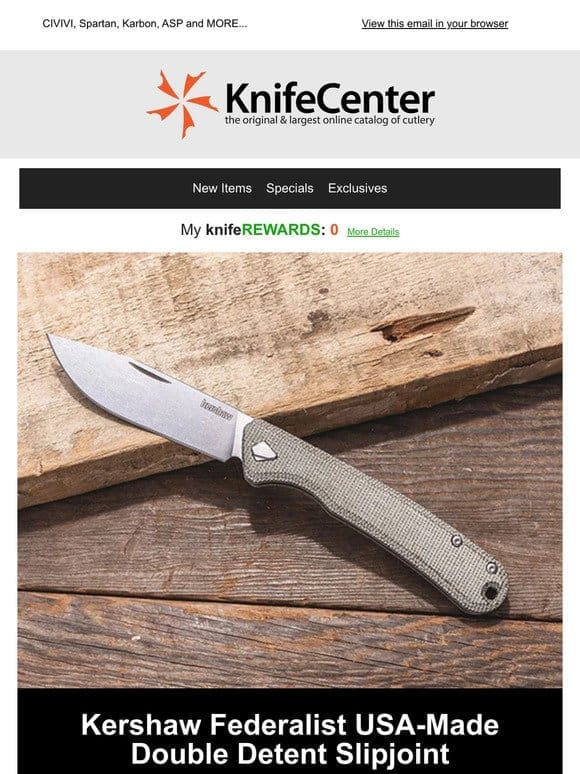 Specials & Warehouse Finds: Benchmade， Kershaw， Exclusive Spyderco