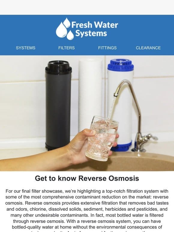 Spotlight on Reverse Osmosis