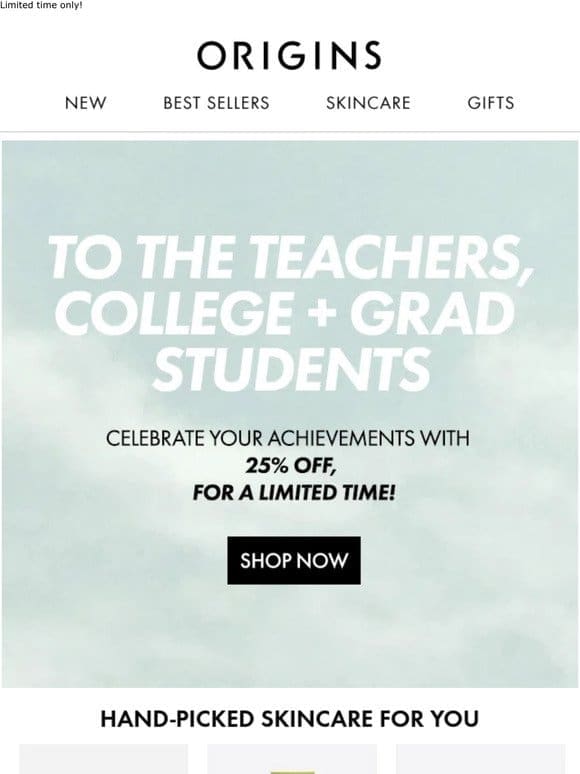 Spread The News! 25% OFF For Teachers & Students