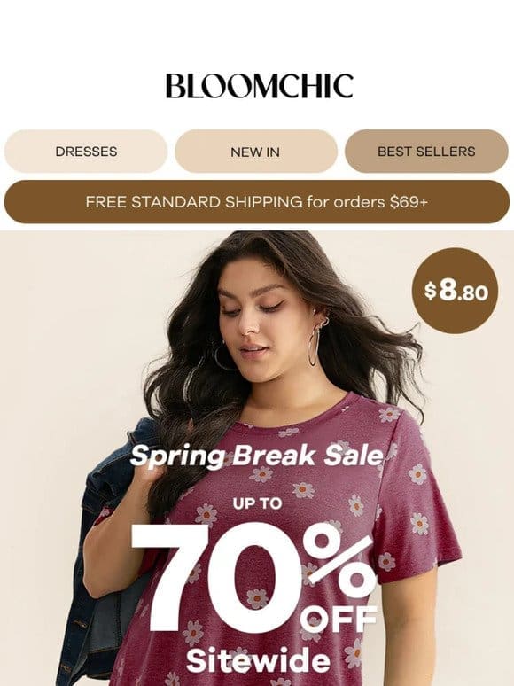 Spring Break Steals:   $10+ |  $9+ |  $7+