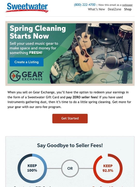 Spring Cleaning Starts Now on Gear Exchange