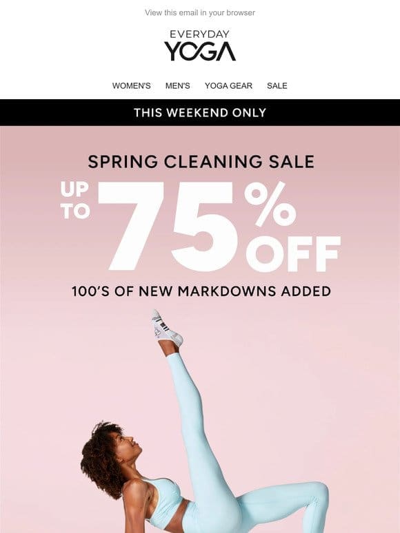 Spring Cleaning   Take 75% OFF