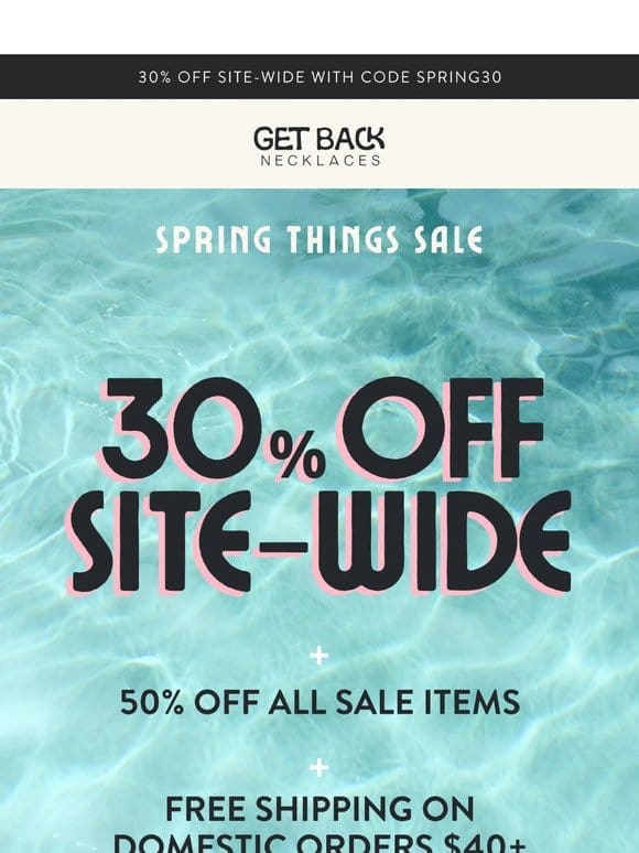 Spring Things SALE is happening NOW!