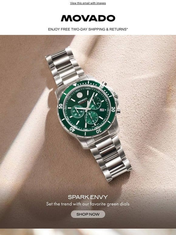 Spring Trend Alert: Green Dials