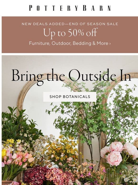 Spring savings: End of Season Sale