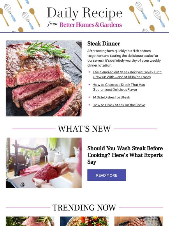 Stanley Tucci’s Favorite 3-Ingredient Steak Recipe