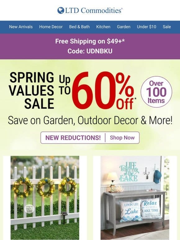 Starts Now: Garden Decor SALE | NEW Arrivals!