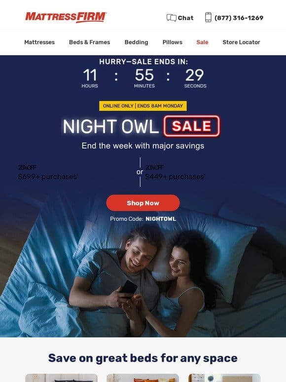 Stay up & save: Get up to 25% off with code NIGHTOWL