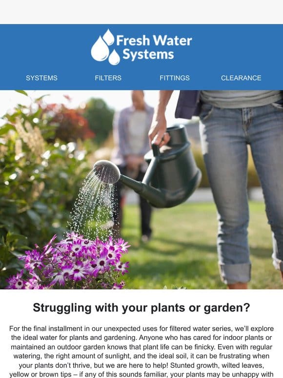 Struggling with your plants or garden?