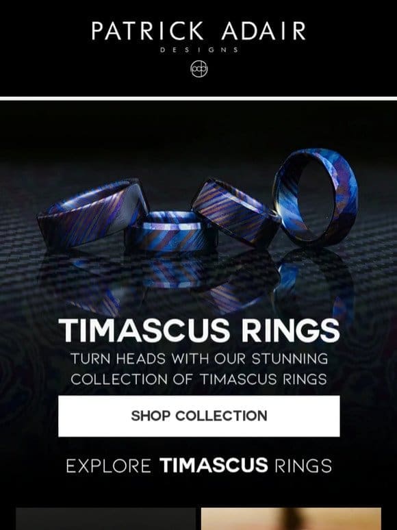 Stunning Timascus Rings