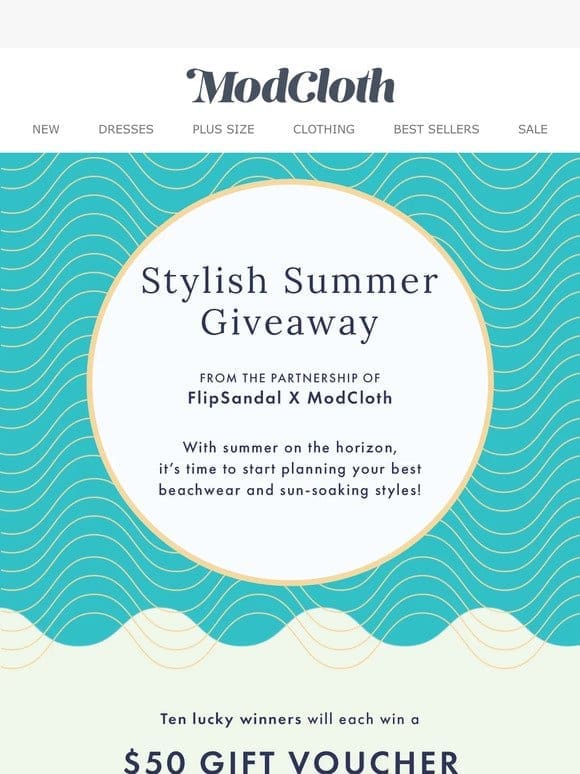 Stylish Summer Giveaway ☀️ with ModCloth & FlipSandal