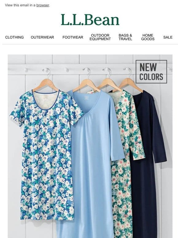 Supima Sleepwear in Fresh Colors & Prints