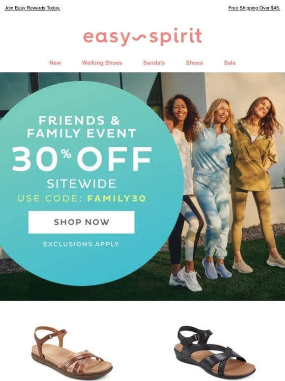 Take 30% OFF Athletic Styles | Friends & Family Event