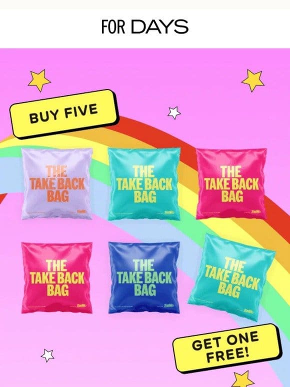 Take Back Bag Sale