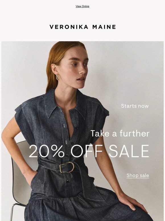 Take a further 20% off sale