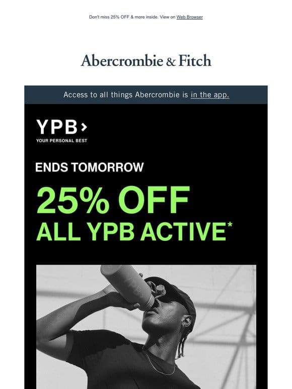 That YPB sale is ending soon…