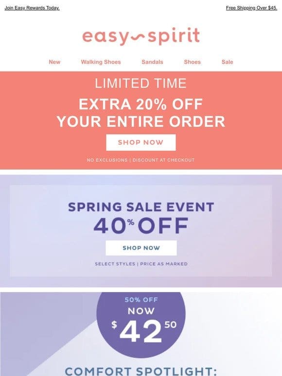 The 40% OFF Sale + Extra 20% OFF Your Entire Order