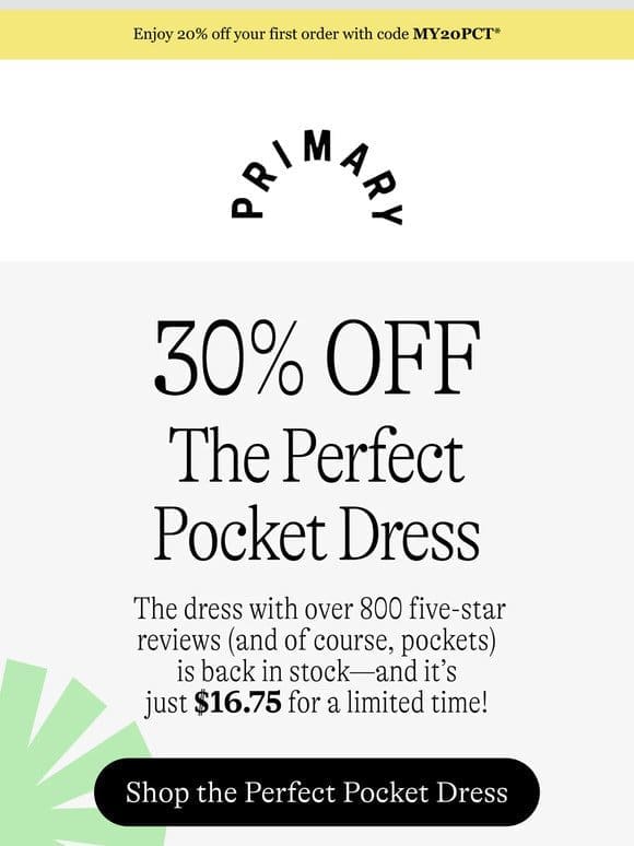 The Perfect Pocket Dress is BACK (and just $16.75 for a limited time!)