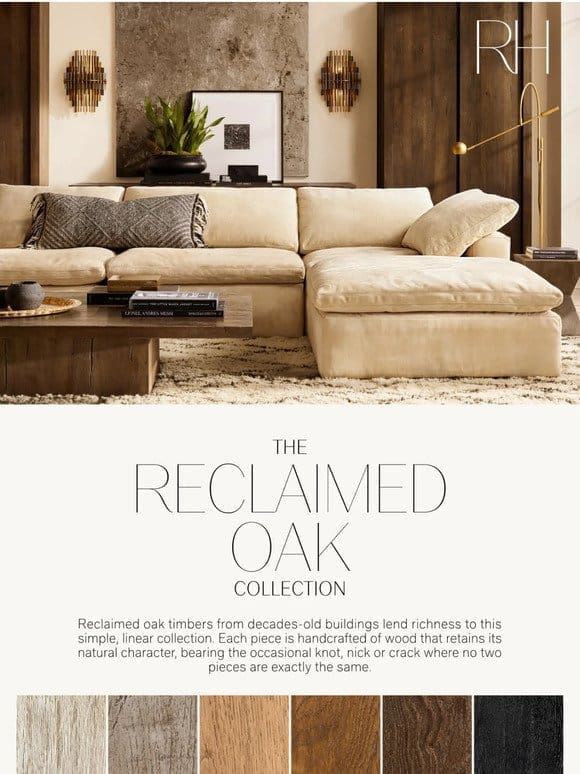 The Reclaimed Oak Collection. Handcrafted of Solid Wood.