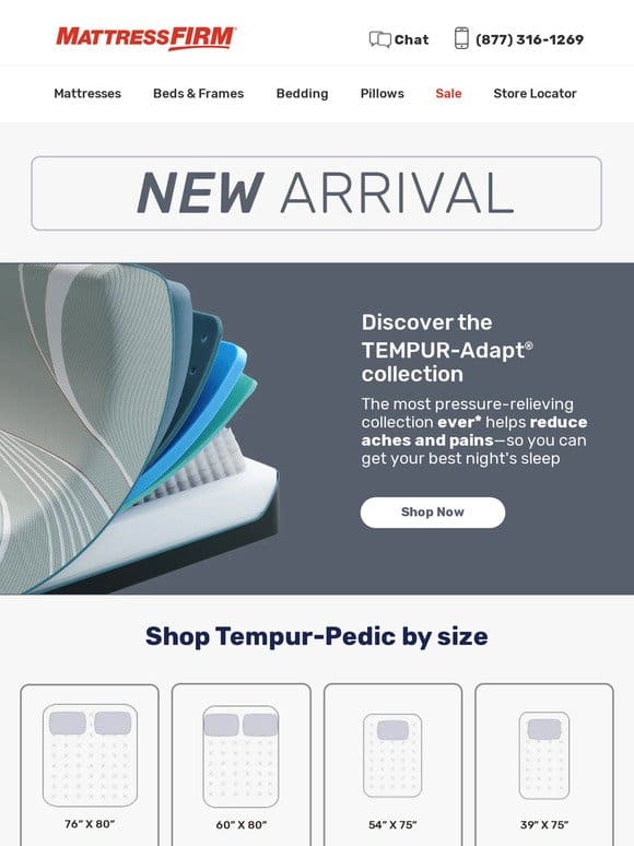 The all-new TEMPUR-Adapt has arrived