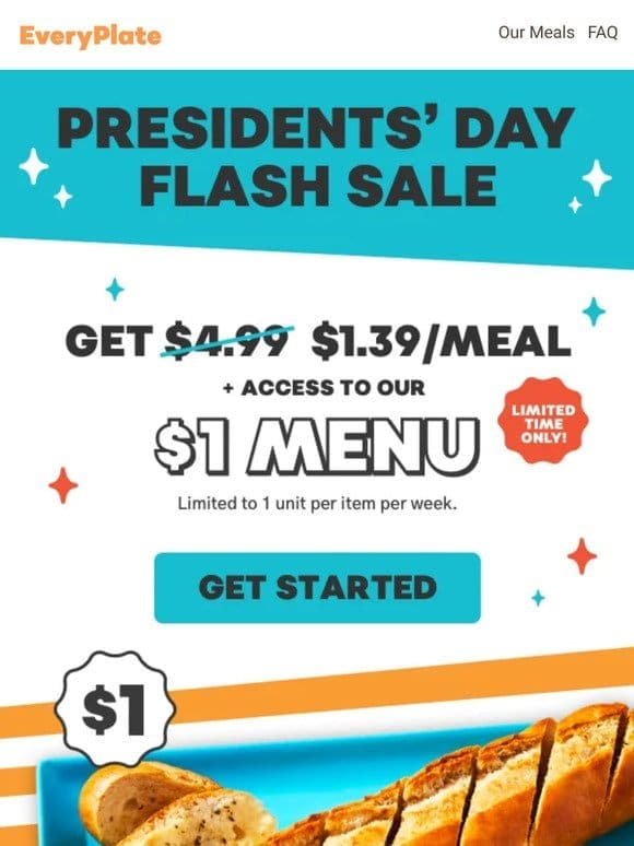 The votes are in   $1.39/meal