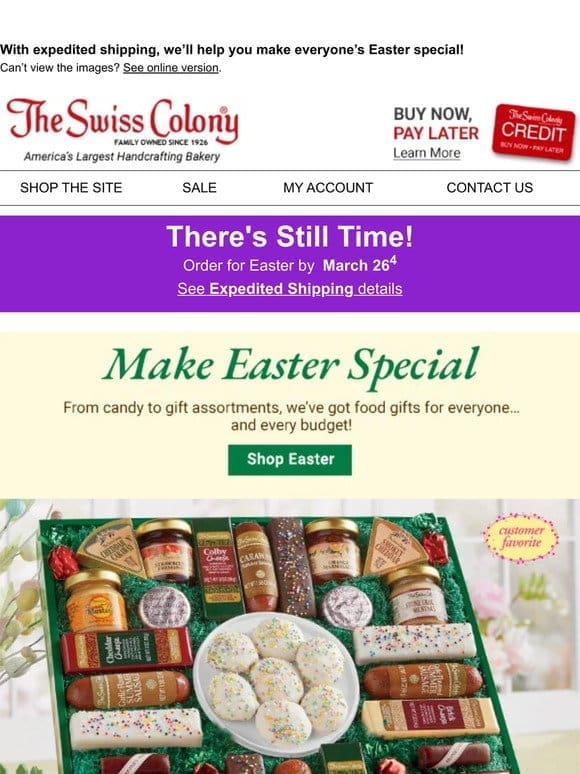There’s Still Time for Easter Shopping