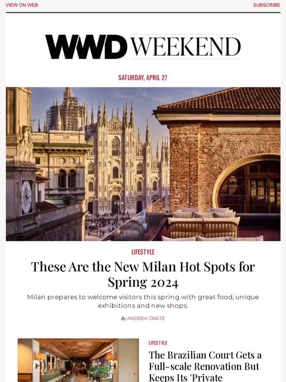 These Are the New Milan Hot Spots for Spring 2024