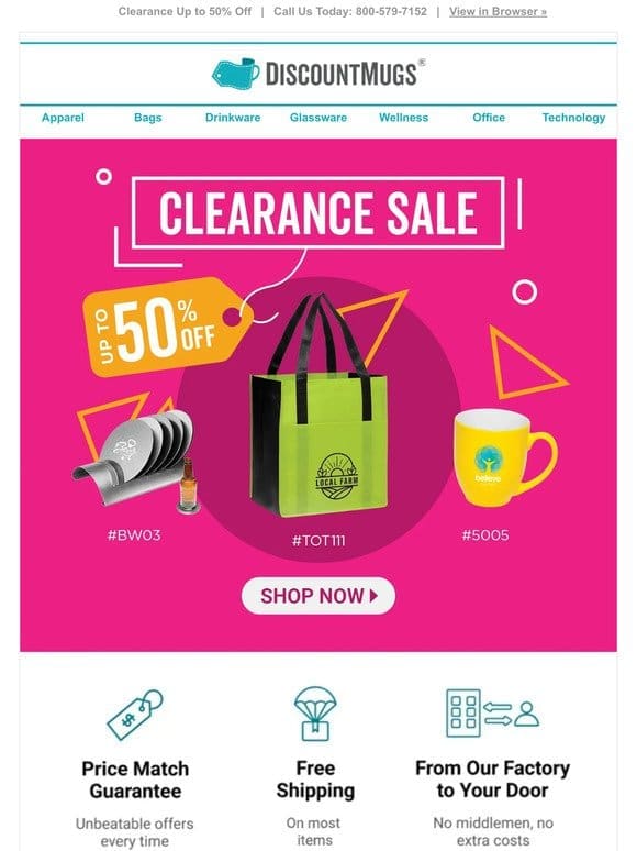 Tight Budget? Save Up to 50% on Clearance