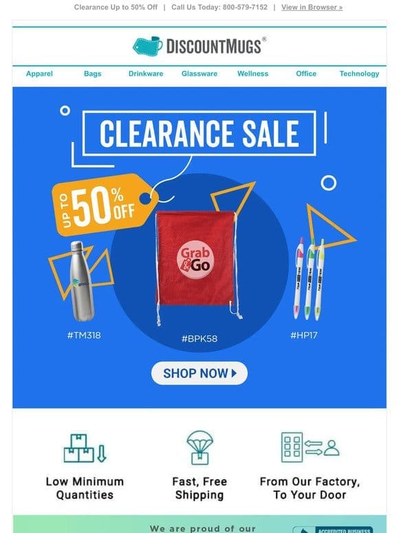 Tight Budget? Save Up to 50% on Clearance