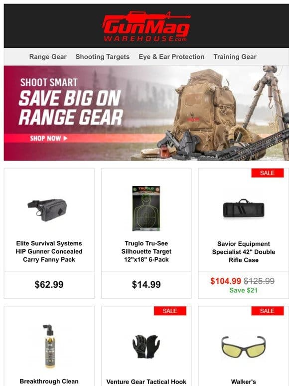 Train Hard With These Deals | Elite Survival Systems HIP Gunner Concealed Carry Fanny Pack for $63