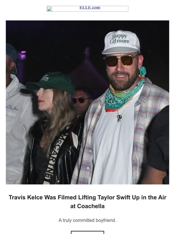 Travis Kelce Was Filmed Lifting Taylor Swift Up in the Air at Coachella