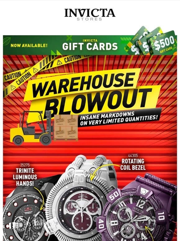 UNPRECEDENTED MARKDOWNS Warehouse BLOWOUT❗